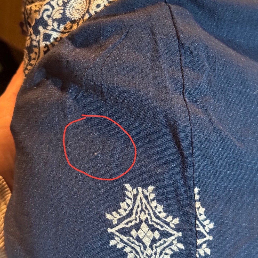 Lucky Brand Blue Medallion Print Maxi Dress, XL, Smocked Back, Pockets‎ - Picture 14 of 14